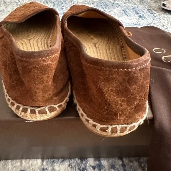Authentic Gucci Suede Espadrilles- Brown - Picture 6 of 6